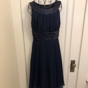 Navy chiffon dress size 6